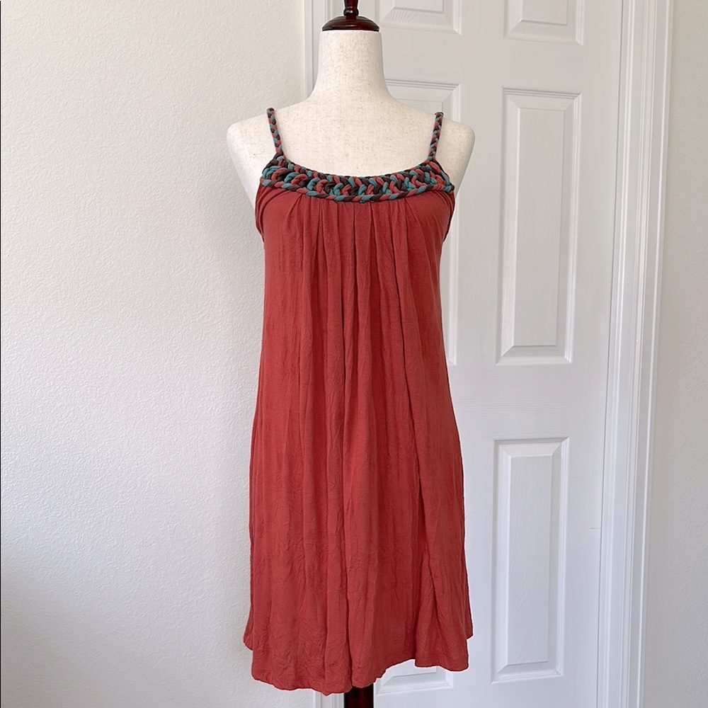 Debbie Miller for Rigo Braided Strap Sleeveless Dress